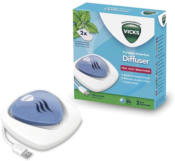 Vicks Vaporizador Óleos Essenciais + 5 Vapopads Rosmanho/Alfazema | My Pharma Spot